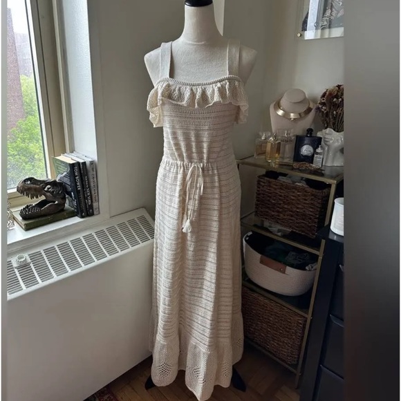 INC international concepts, crochet maxi dress with tassels 💛 - Picture 2 of 9